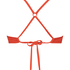 Geripptes Bikini-Oberteil Aruana, Orange