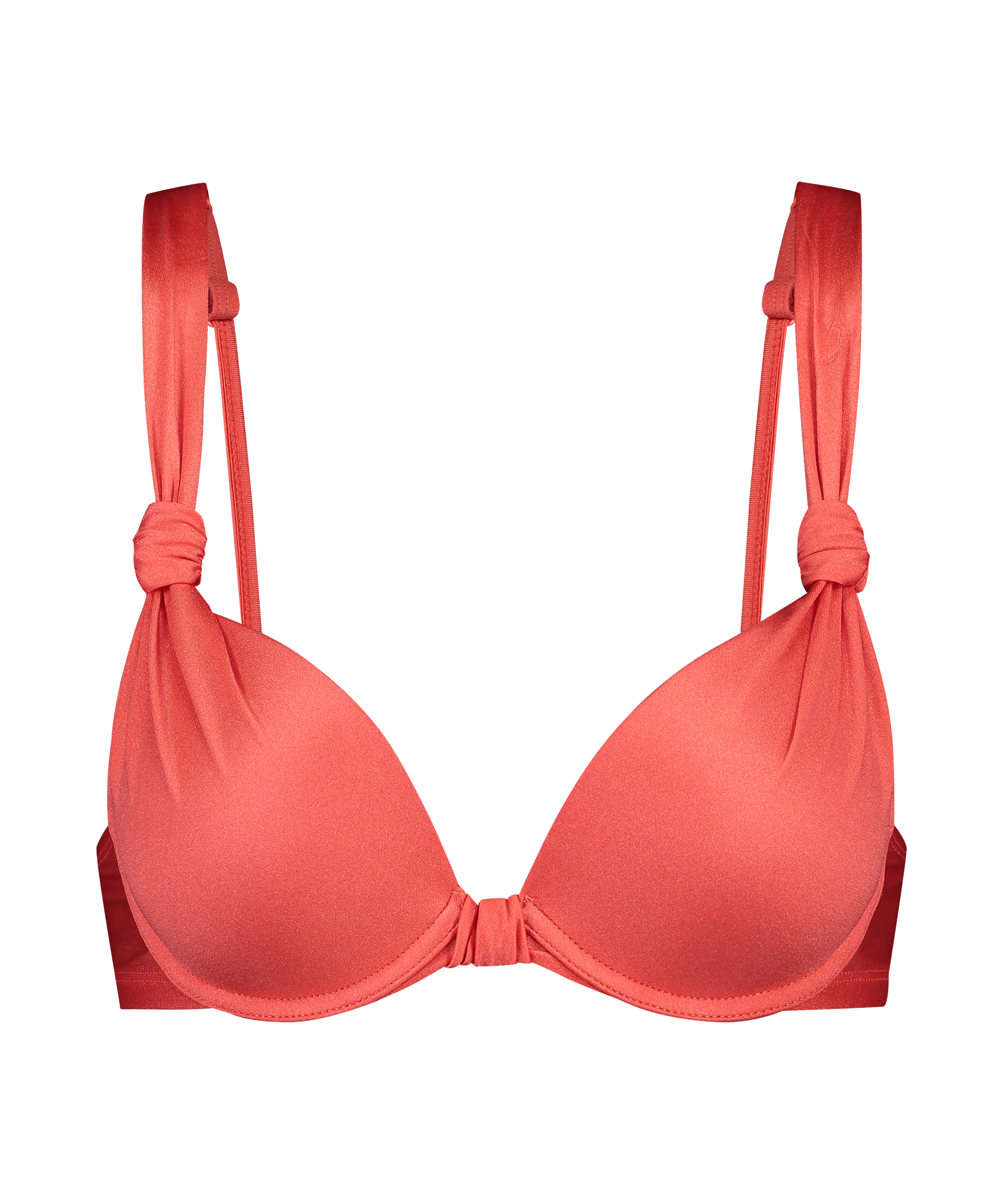Vorgeformtes Bügel-Bikinitop Luxe Cup E +, Rot, main