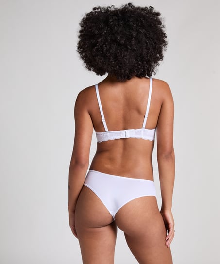 Vorgeformter Bügel-BH Angie mit Spitze, Weiß