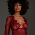 Top Allover Lace, Rouge