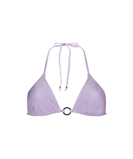 Haut de bikini triangle Aruba, Violet