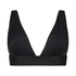 Triangel-Bikini-Top Luxe, Schwarz
