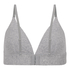 Baumwoll-Bralette, Grau