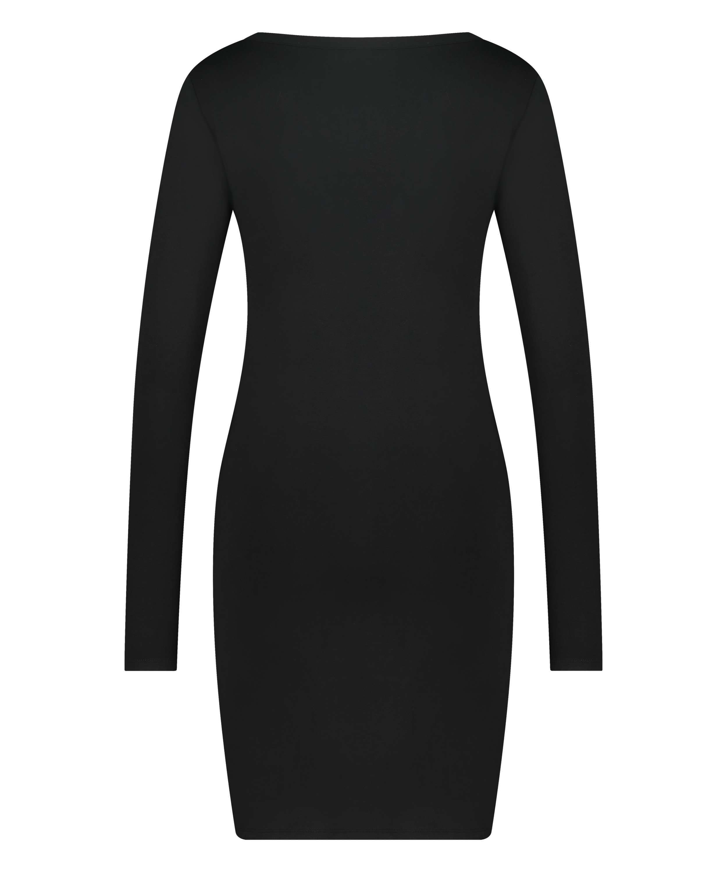 Nachthemd Henley, Schwarz, main