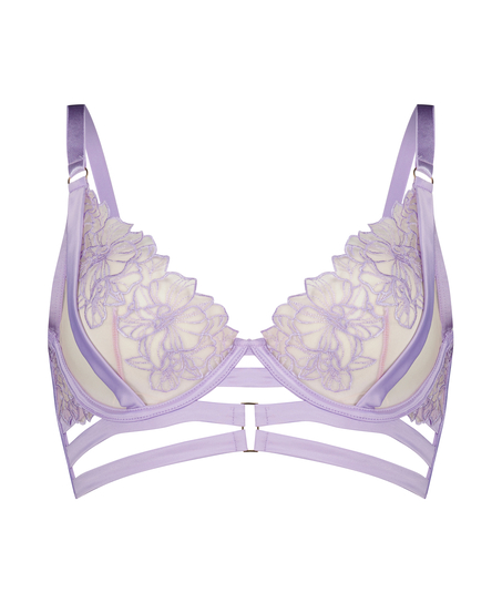 Soutien-gorge &agrave; armatures non-pr&eacute;form&eacute; longline Tara, Violet