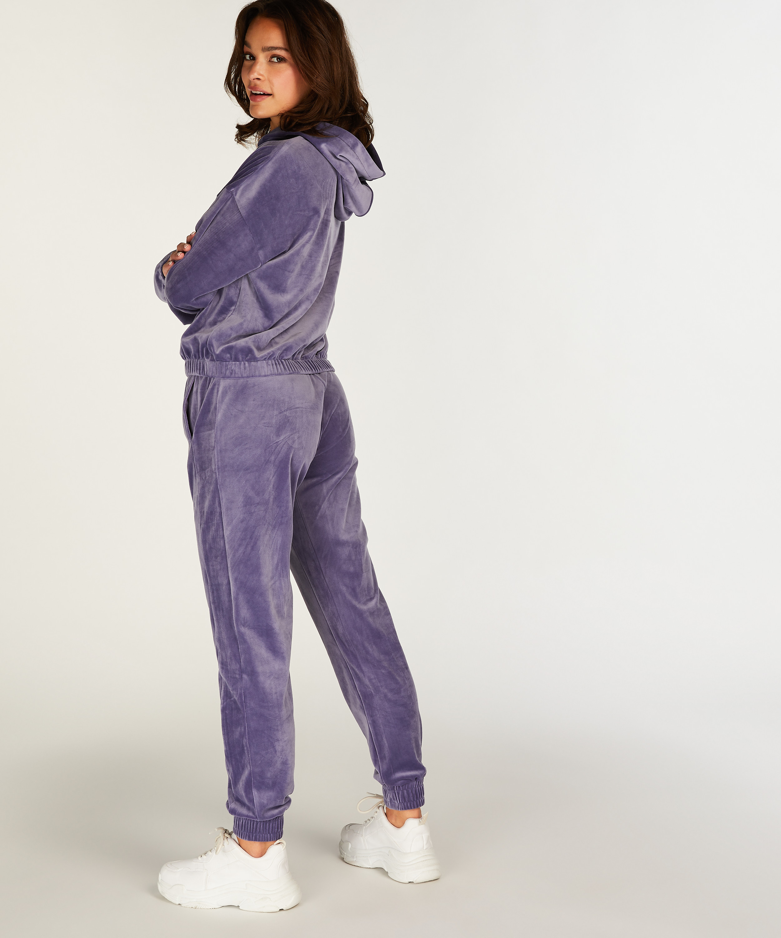 Pantalon de jogging Velours, Violet, main