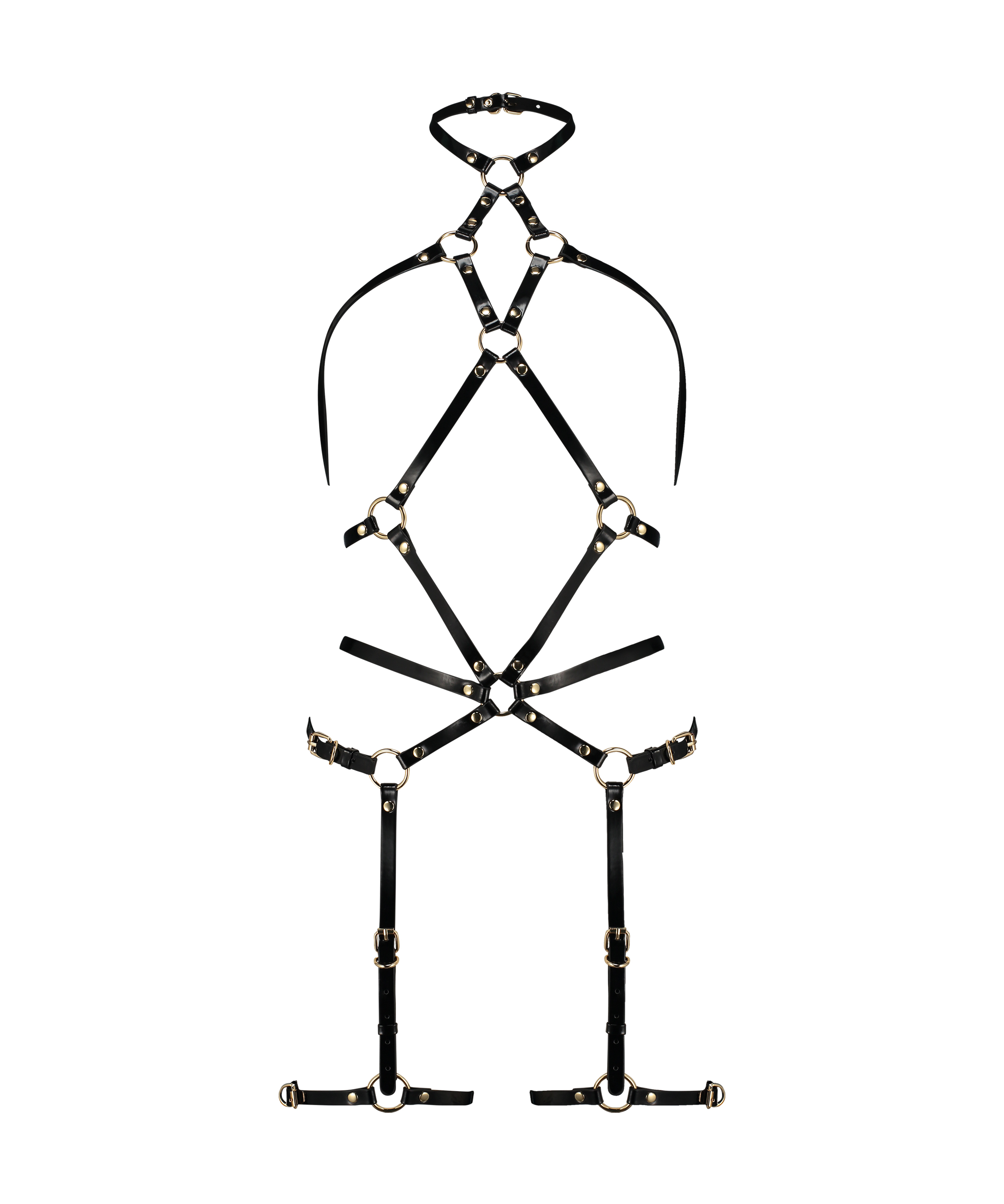 Private Kunstledergeschirr, Schwarz, main