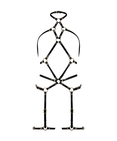 Private Kunstledergeschirr, Schwarz