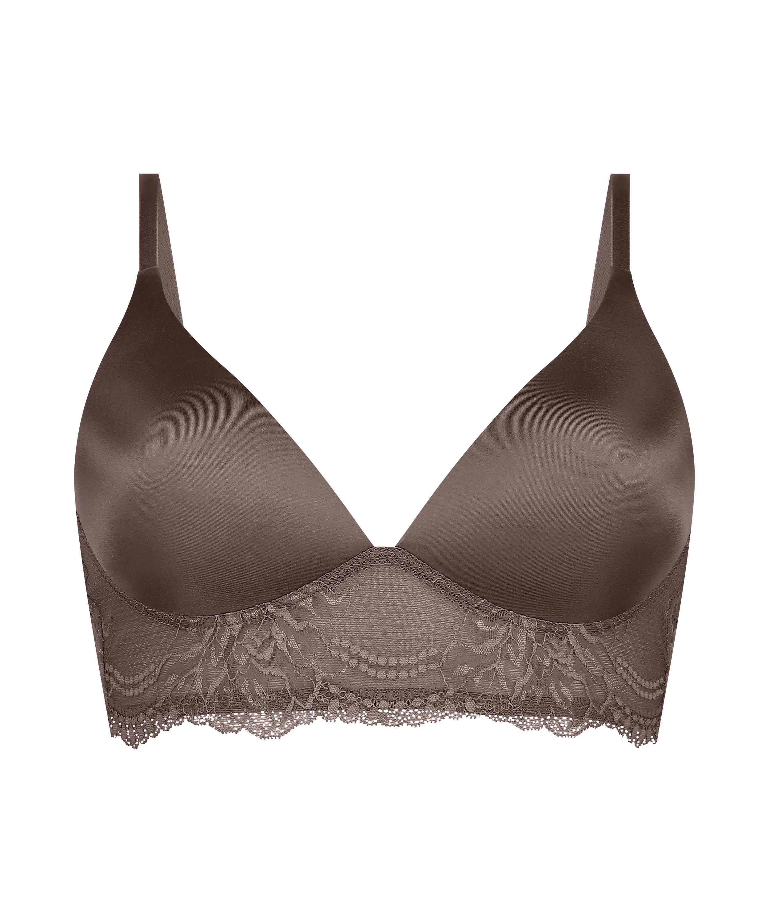Soutien-gorge rembourré sans armatures Leonie, Marron, main