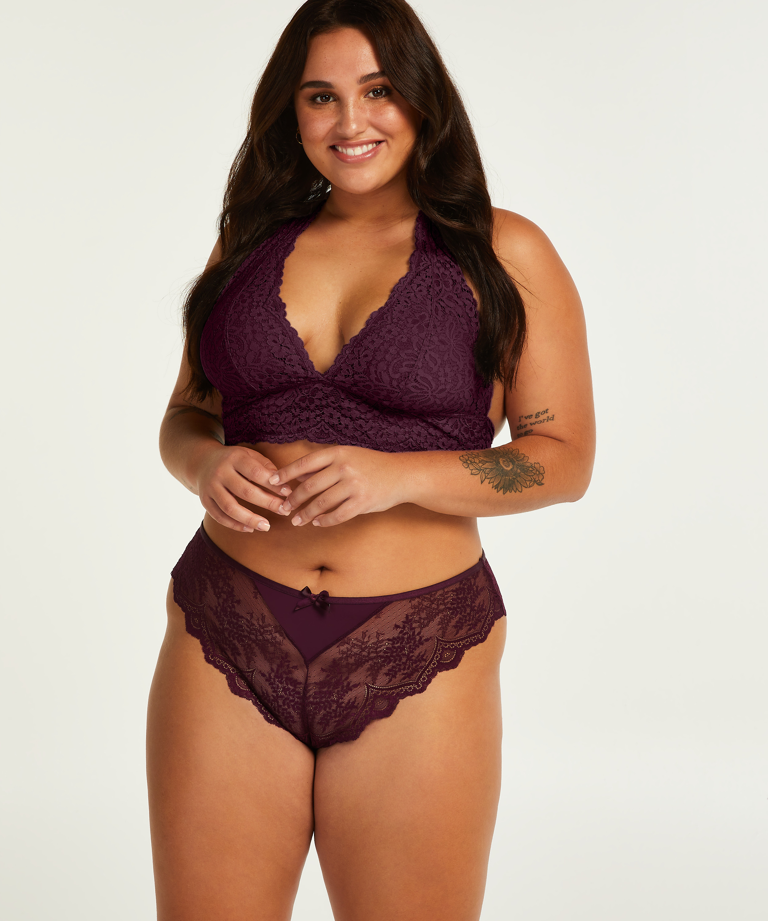 Brazilian mit hohem Beinausschnitt Heira Curvy, Lila, main