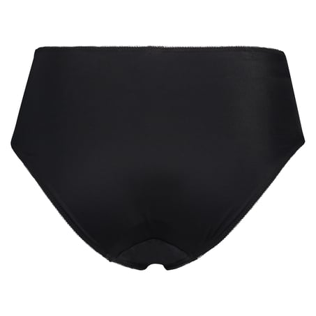 Hochgeschnittener Slip Diva, Schwarz