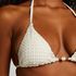 Haut de bikini triangle Maui, Blanc