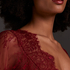 Top Allover Lace, Rouge