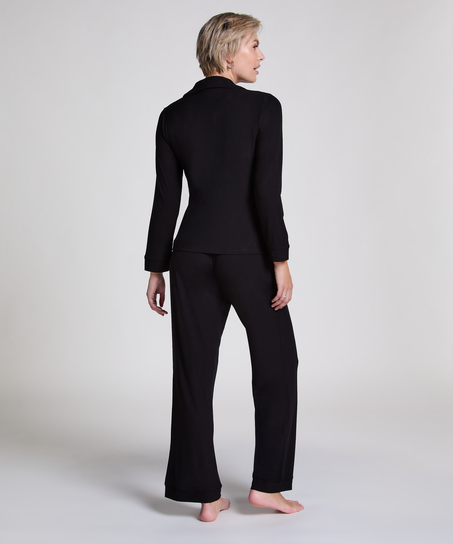 Chemise côtelée Essential, Noir