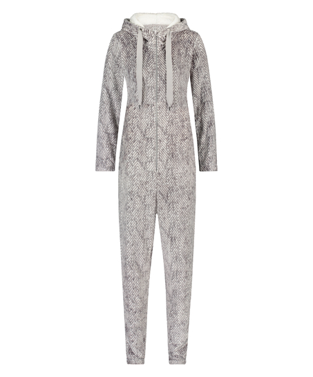 Onesie Flanelle Polaire, Gris