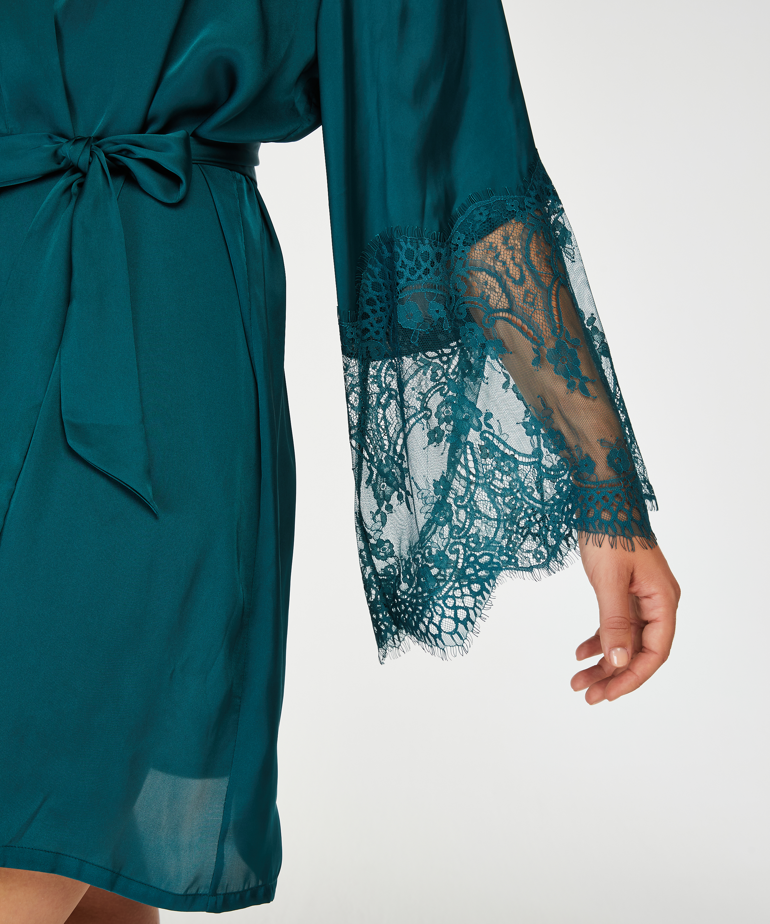Kimono Satin, Bleu, main