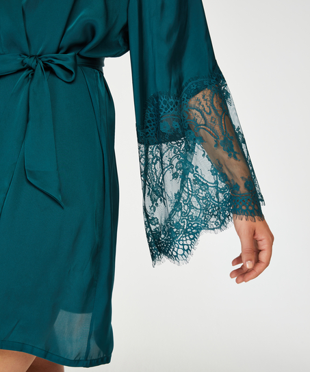 Kimono Satin, Bleu