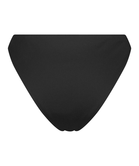 Bikinihose Nero Rib, Schwarz