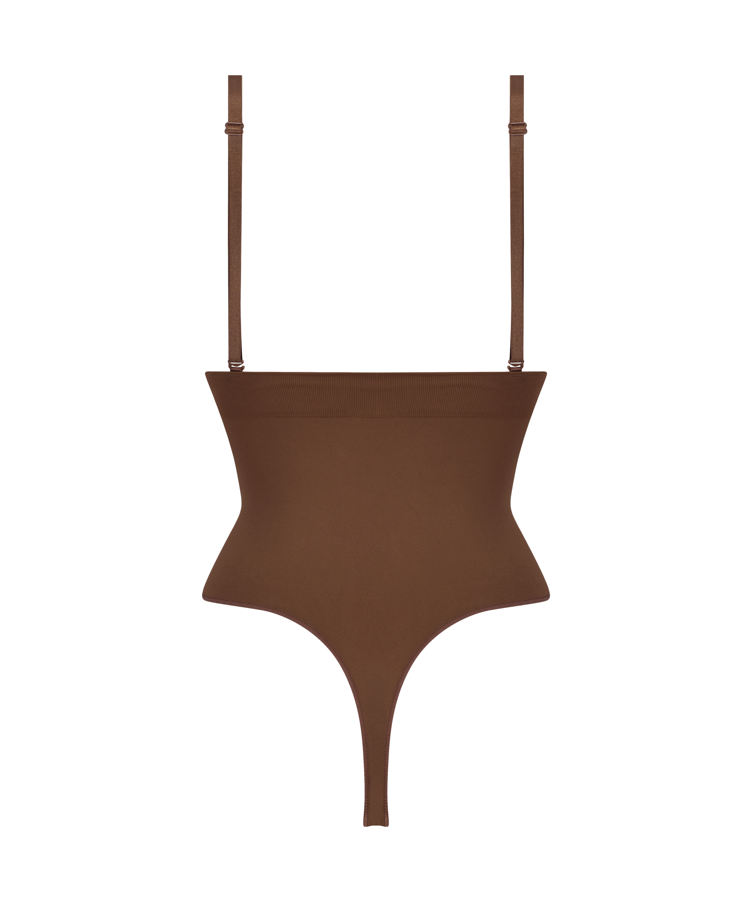 Nahtloser betonender korrigierender String mit hoher Taille, Rot, main