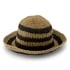 Gestreifter Stroheimerhut, Schwarz