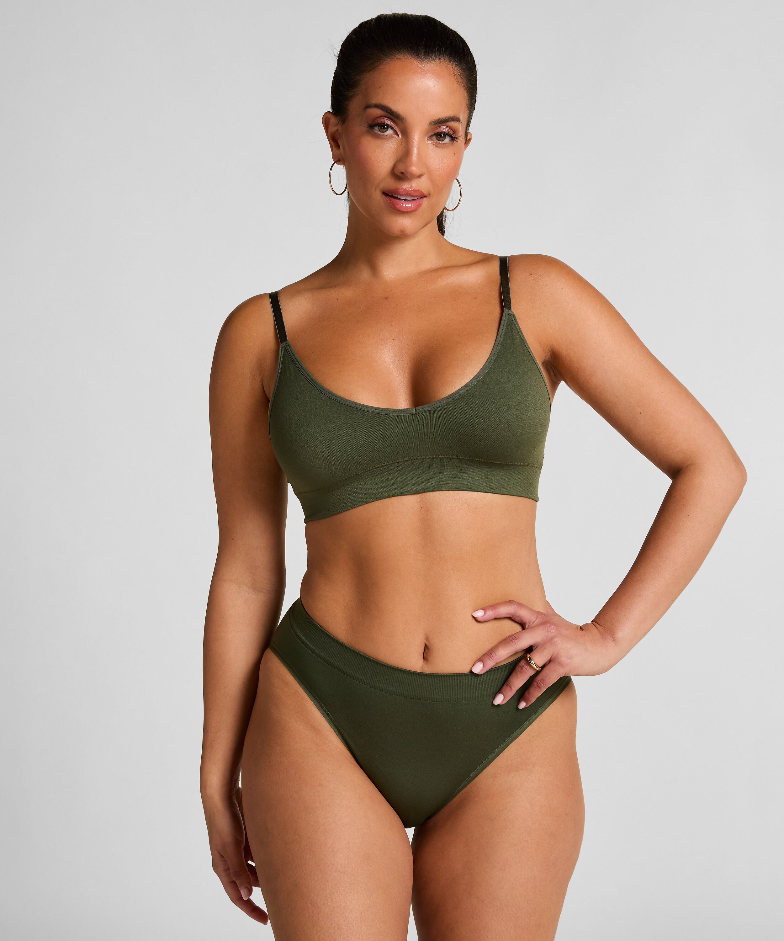 Culotte haute Dide, Vert
