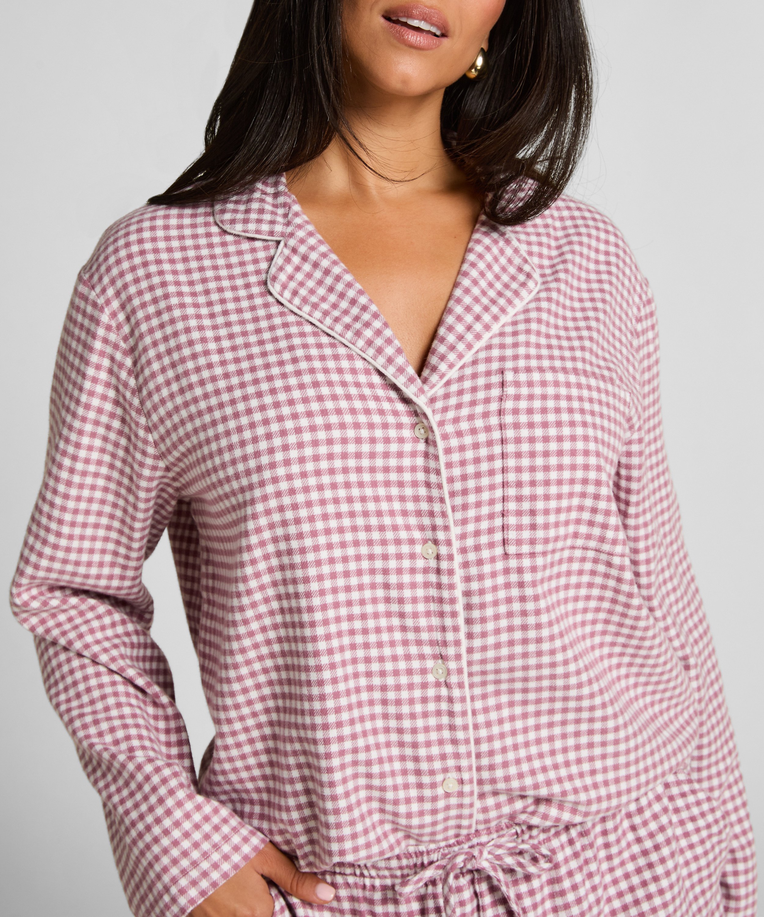 Pyjamatop Flanel Essentials, Lila, main