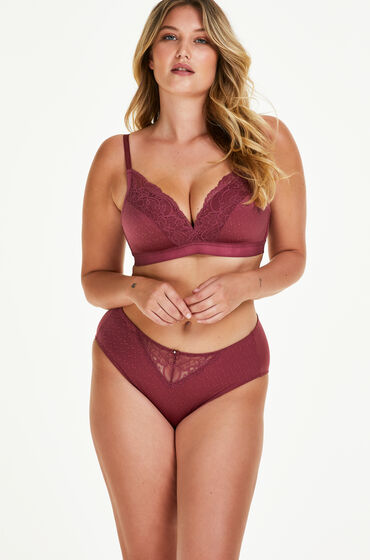 Hunkemöller Slip taille haute Sophie Rouge