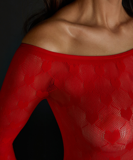 Private Heart Playsuit, Rot