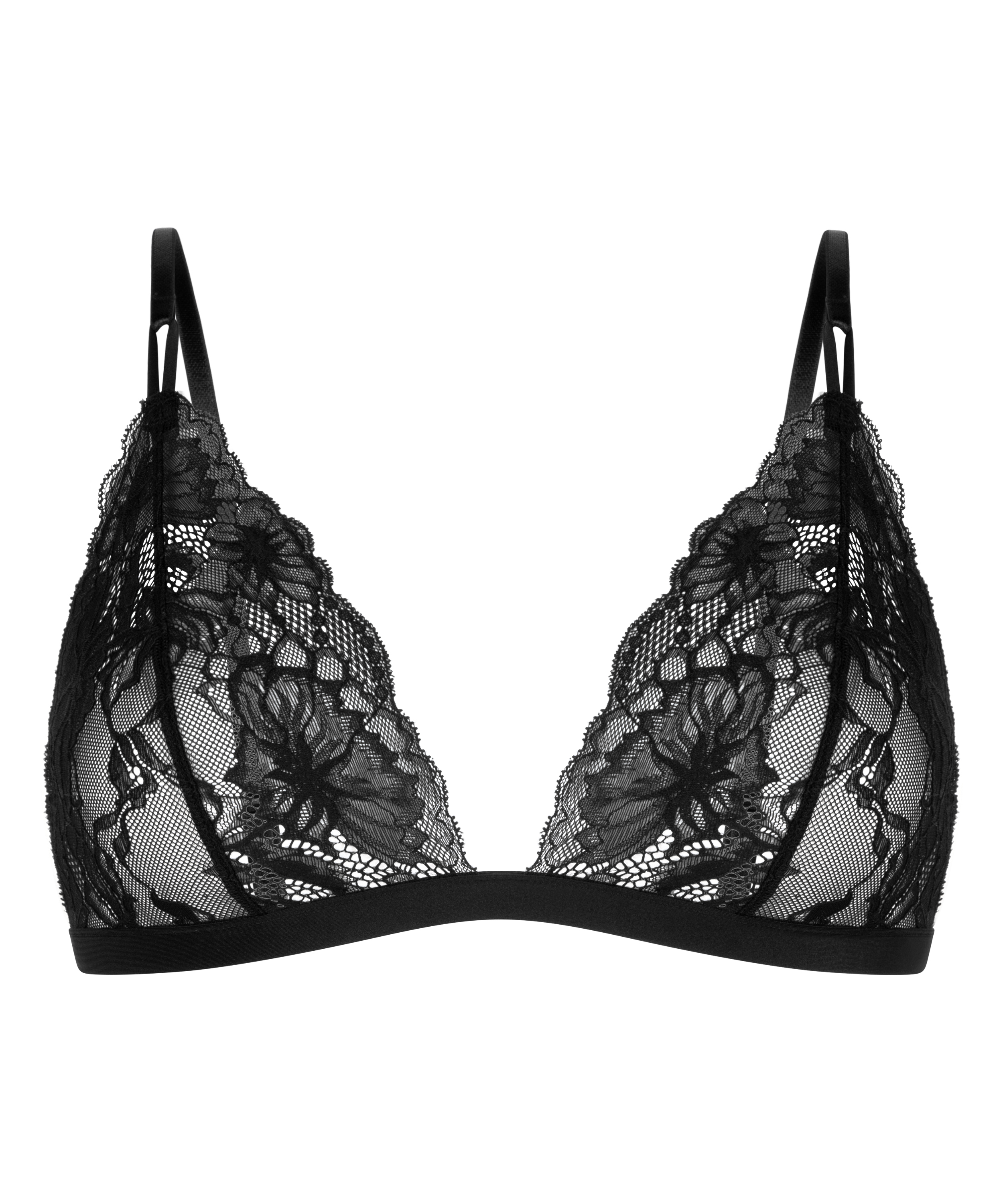 Bralette Stormi, Noir, main