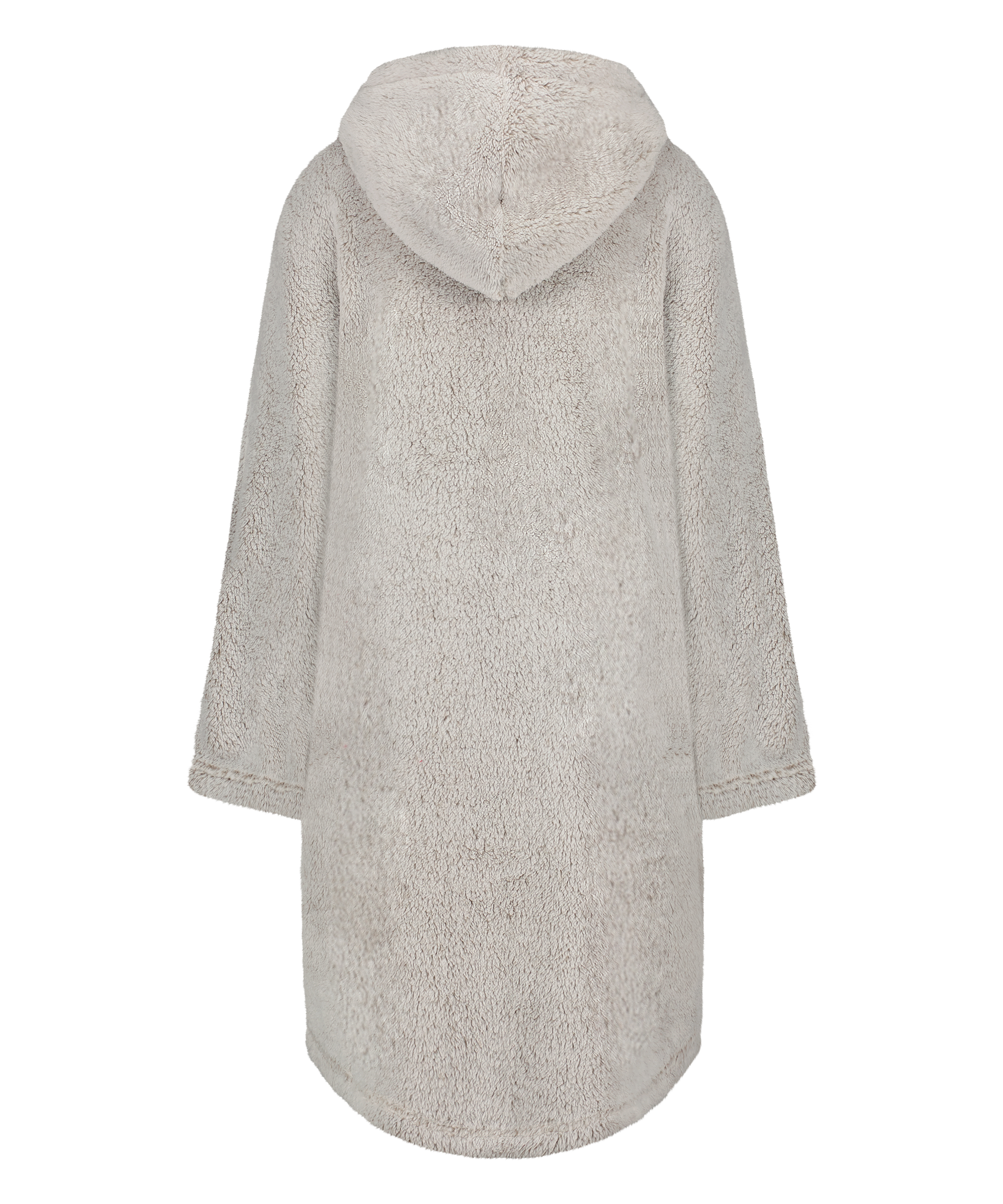 Flanell Fleece Hoodie, Grau, main