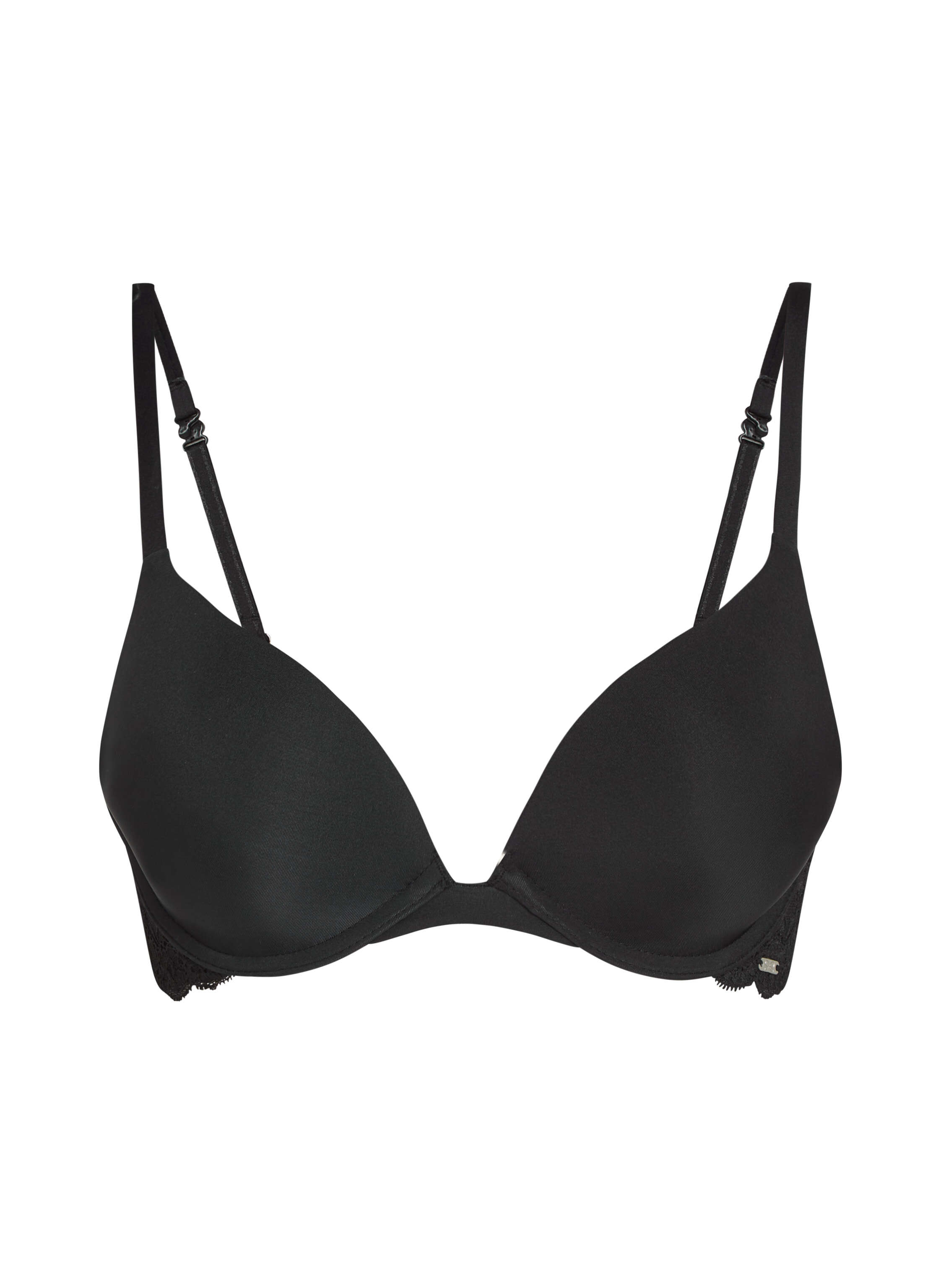 Soutien-gorge &agrave; armatures pr&eacute;form&eacute; push-up Angie, Noir, main