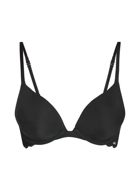 Soutien-gorge &agrave; armatures pr&eacute;form&eacute; push-up Angie, Noir