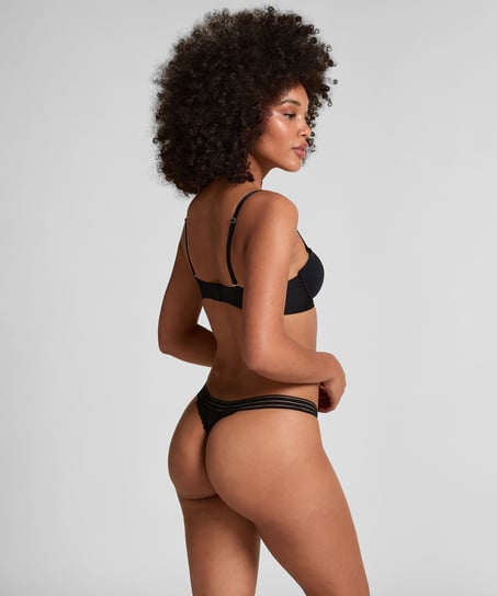 Vorgeformter trägerloser Bügel-BH Jane, Schwarz