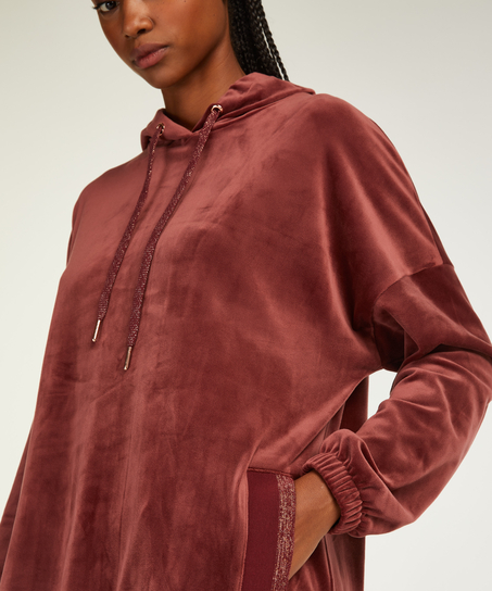 Kleid aus Velours, Braun