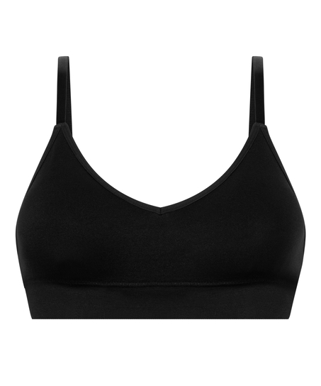 Triangel-Bralette Dide, Schwarz
