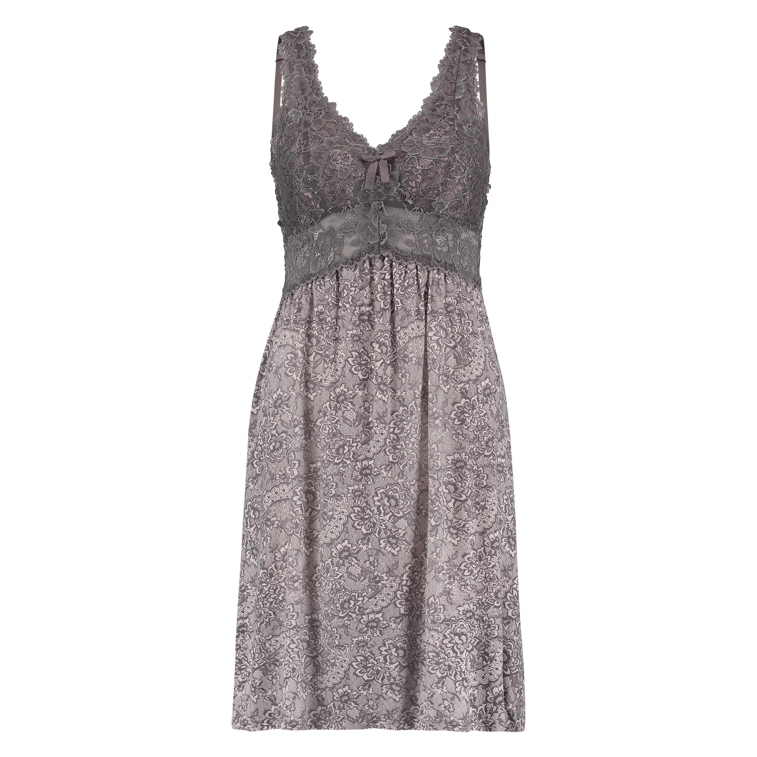 Slipdress Modal Lace mit Spitze, Rose, main