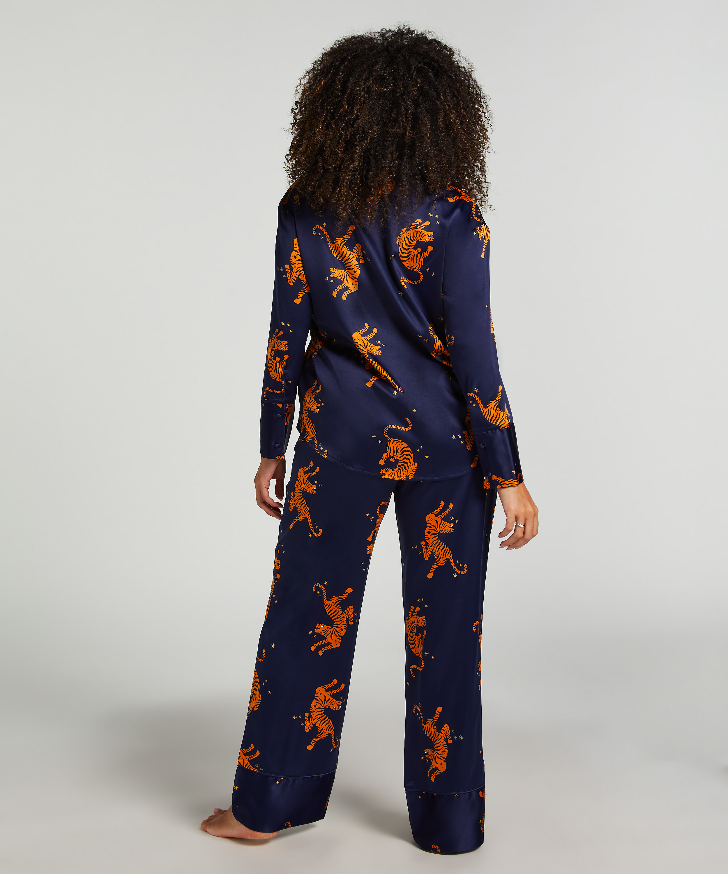 Hose Satin, Blau, main