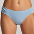 Bikini Slip Rio Scallop, Blau