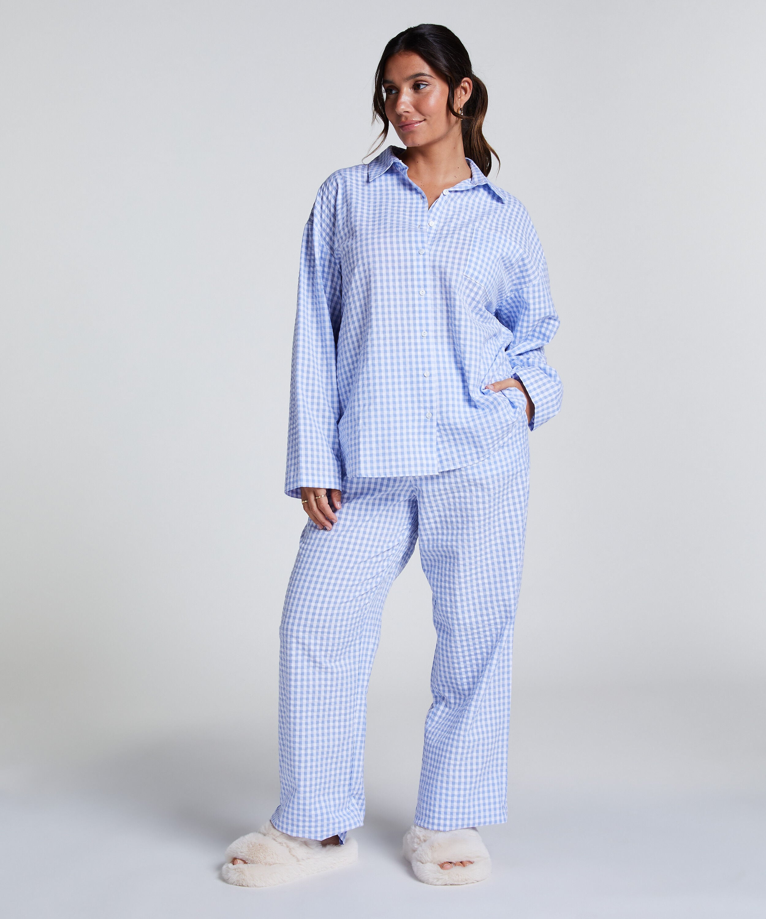 Pyjama-Oberteil aus Baumwolle
