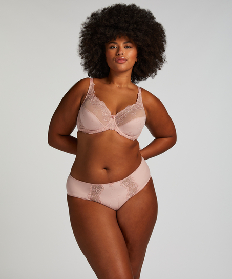Slip taille haute Diva, Rose