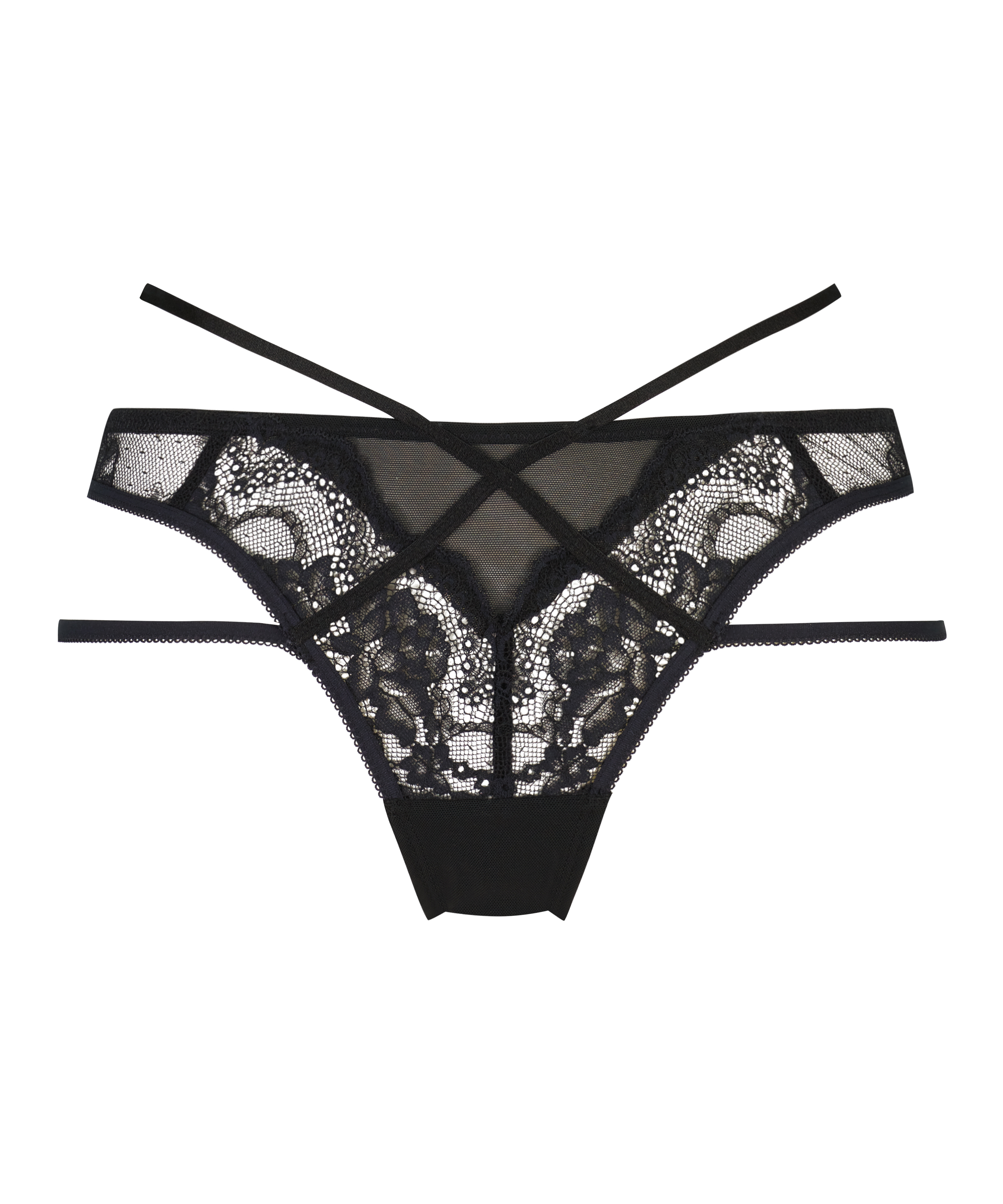 Slip brésilien Amala, Noir, main