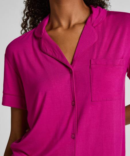 Kurzärmelige Jersey-Jacke Essential, Rose