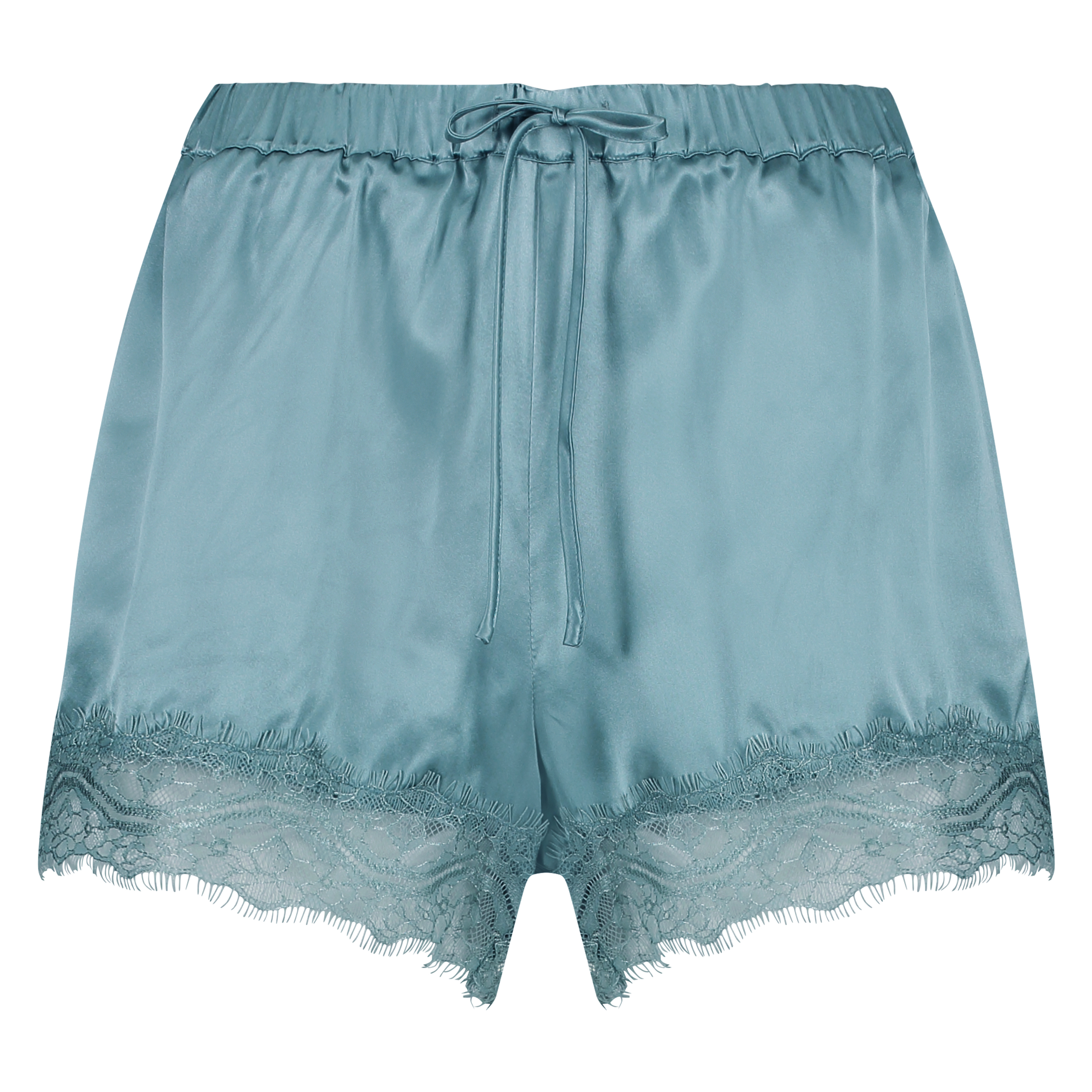 Pyjama-Short Seide, Blau, main