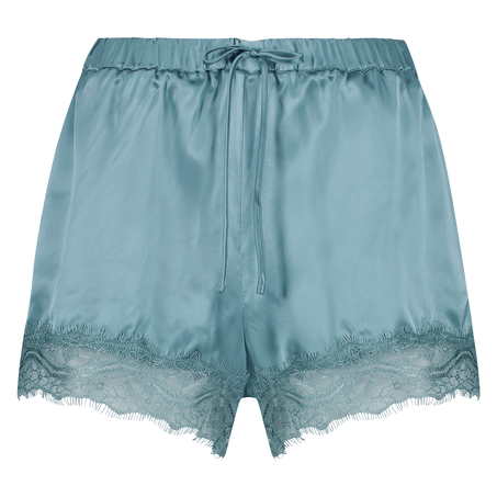 Pyjama-Short Seide, Blau
