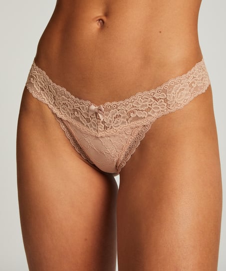 String extra bas Madison, Beige
