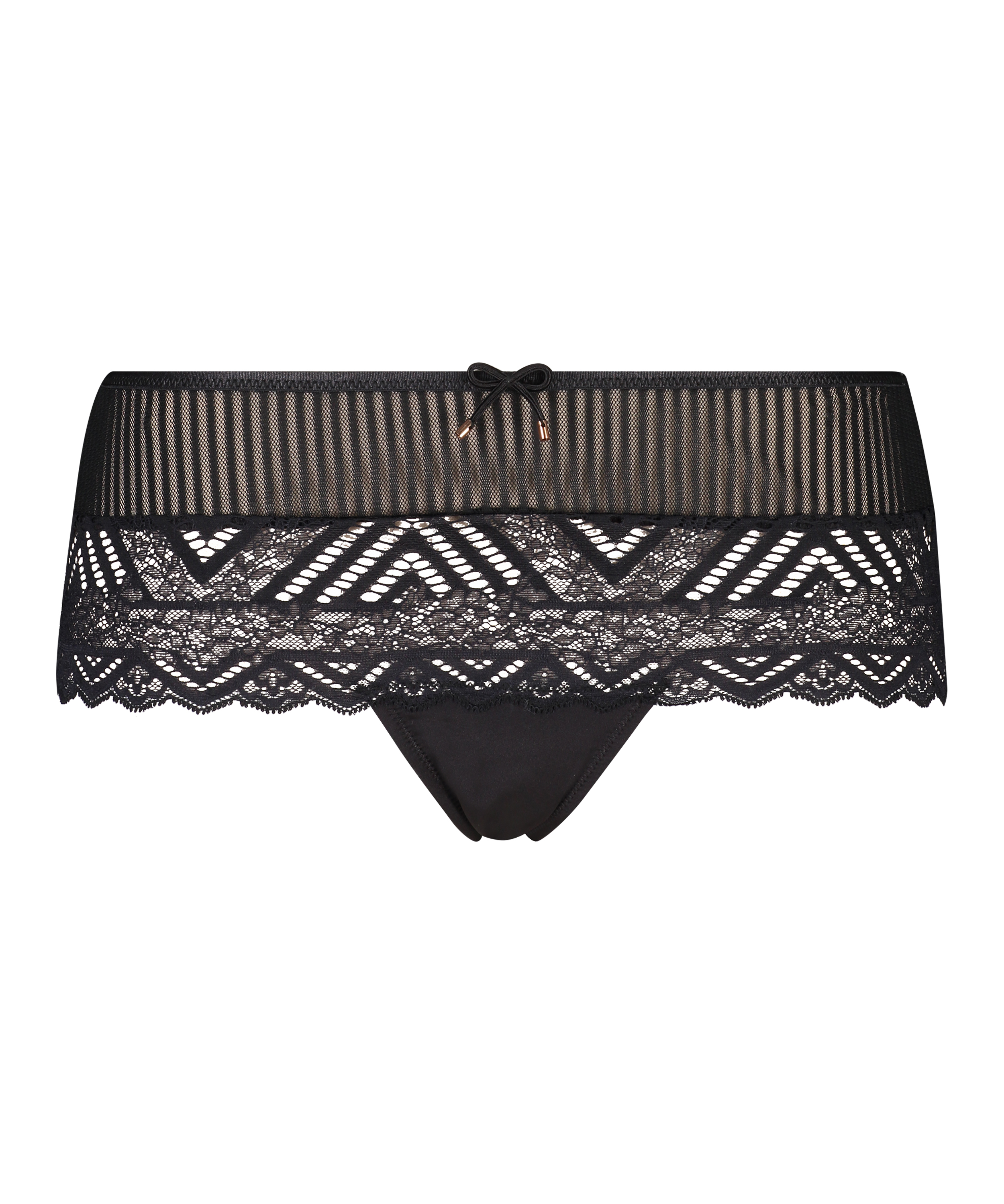 Boxerstring taille haute Lenix I AM Danielle, Noir, main