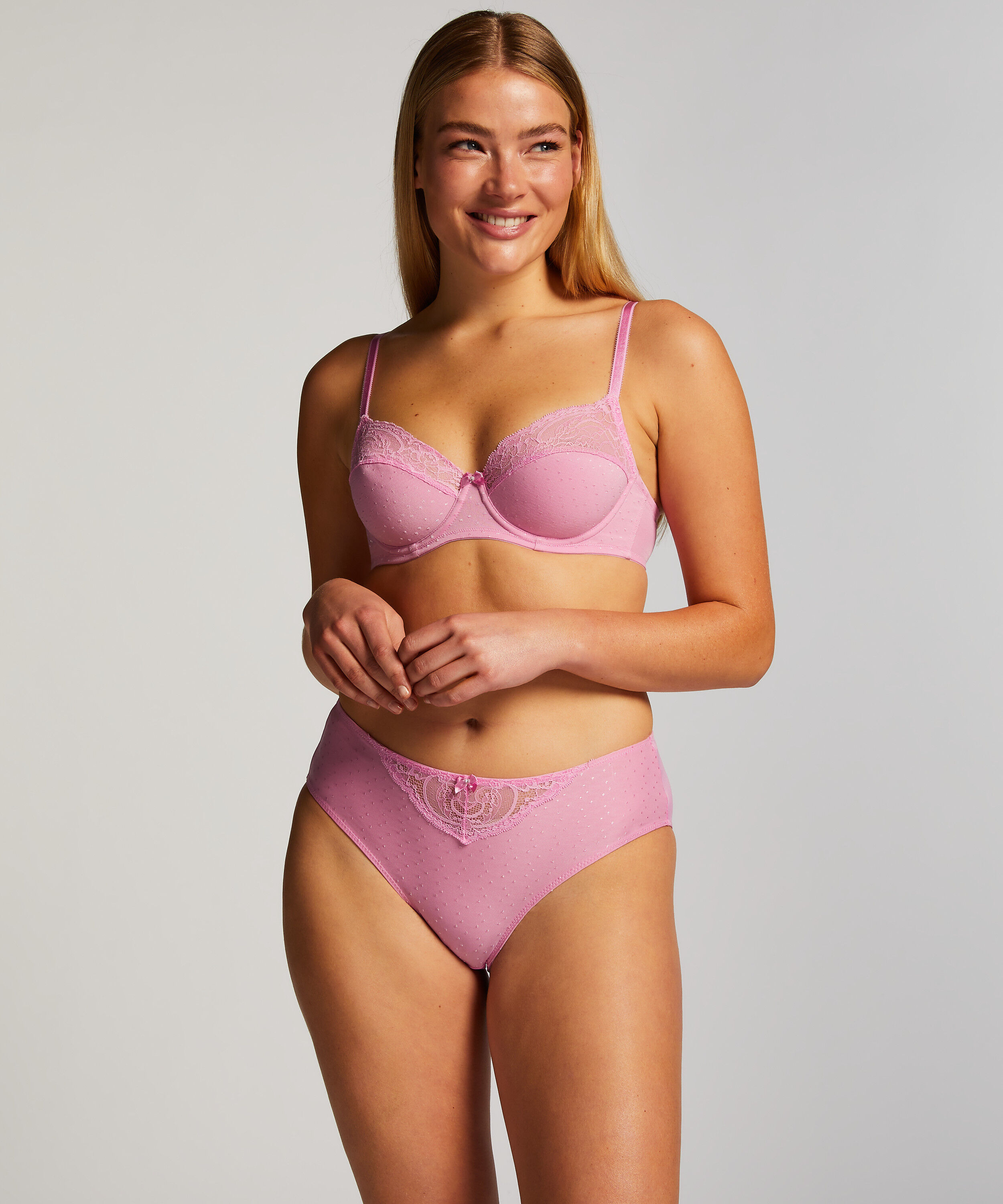 Hochsitzender Slip Sophie, Rose
