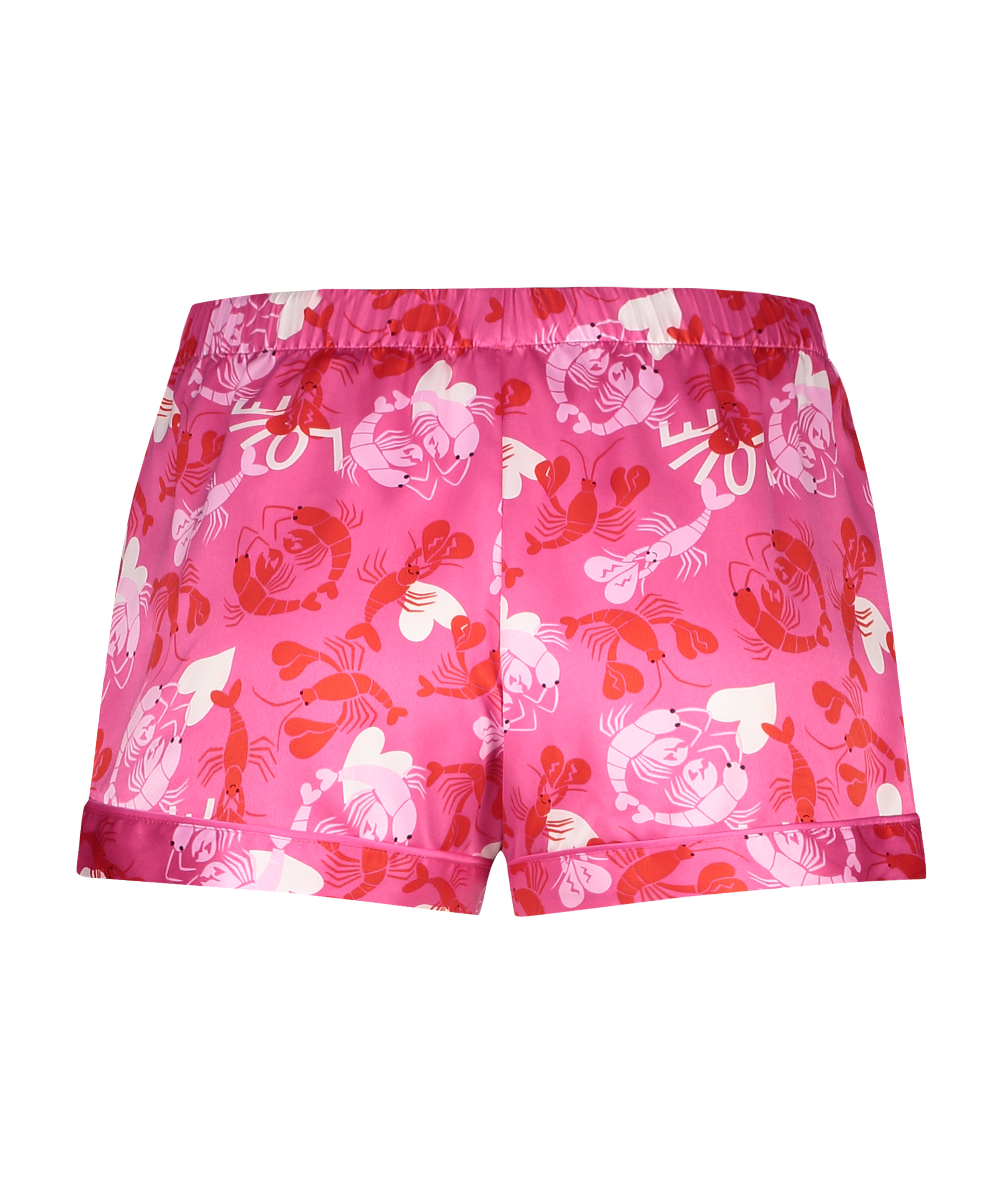 Pyjama-Shorts Satin, Rose, main