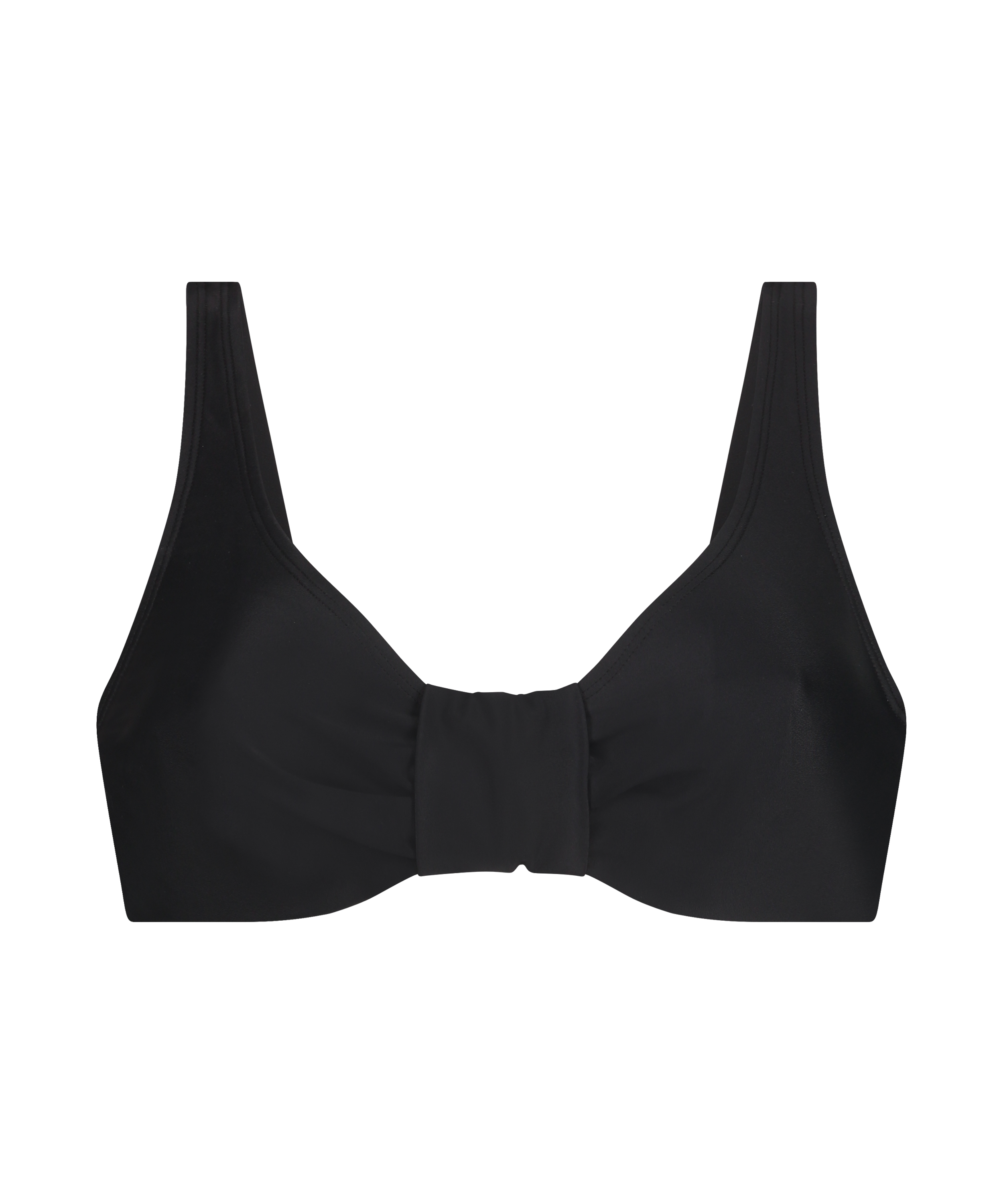 Nicht-vorgeformtes Bügel-Bikini-Top Luxe, Schwarz, main