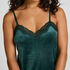 Camisole velours Dentelle, Vert